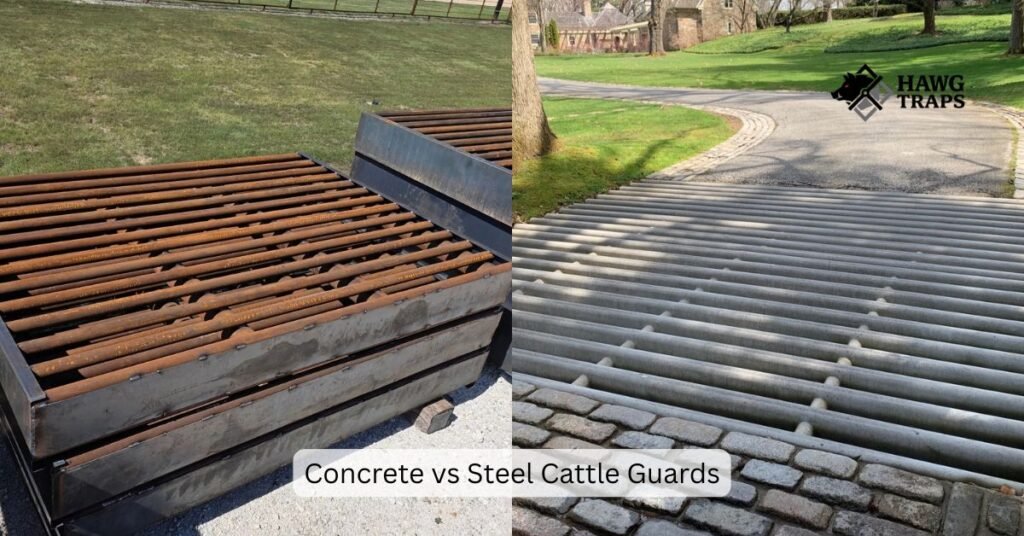 Concrete vs steel cattle guards compared